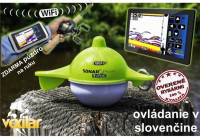 Vexilar, SP100 WIFI Sonar, dosah WIFI 91,5m