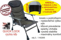 SPORTS kreslo LUX s podrkami + ddnik 2,5m zelen