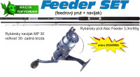 SPORTS, Atac Feeder 3,30m, 80g, 3diel + navijak a silon