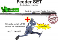 AKCIA Feedrov SET navijak so silnom + prt, 3,6m/80g