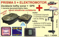 PRISMA 5 zavacia loka so sonarom a GPS+elektromotor