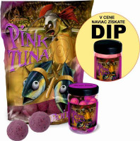 SET Boilies Pink Tuna + Pop Up 75g + Dip 150ml