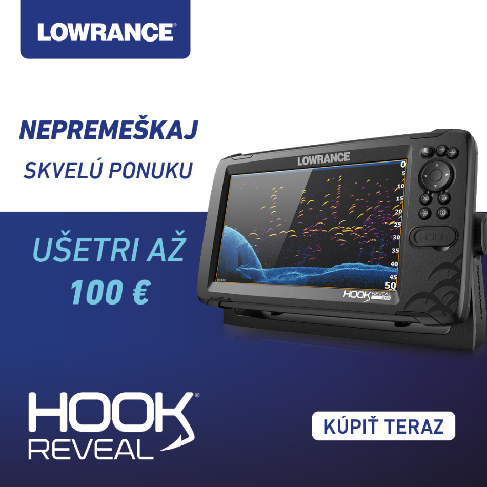 Zľava až 100€ na sonar HOOK Reveal