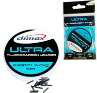 Flurokarbón Climax Ultra Leader 10m + svorky