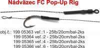Tandem Baits FC Pop - up Rig 25lb /20 cm / 2 pcs