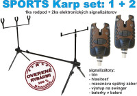 Kaprov� set stojan a signaliz�tory: SPORTS karp set 3