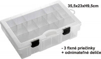 Krabièka - BOX 35,5x23x9,5cm, 3pevné + variab. priehrad