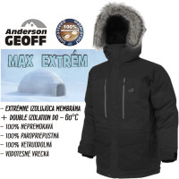 Geoff Anderson bunda Usque Down Parka, f. pirate black