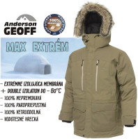 Geoff Anderson bunda Usque Down Parka, f. brindle