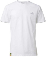 Organic Tee triko logo, white, L