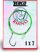 Rhino oceľové lanko s jednohákom, 60cm