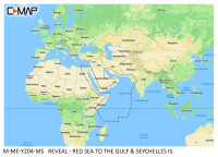 Mapy na sonar Lowrance C-Map - Omán Červené more