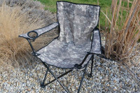 Prenosná skladacia rybárska stolička - Kamuflážna farba