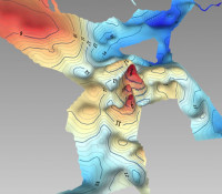 farebne odlen zlomy v 3D modelingovom softvri